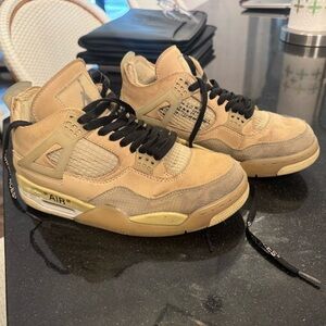Authentic off-white Air Jordan 4 “SAIL” size 7.